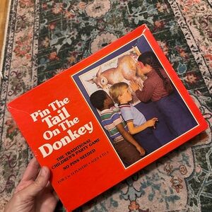 Vintage Pin The Tail On The Donkey Game